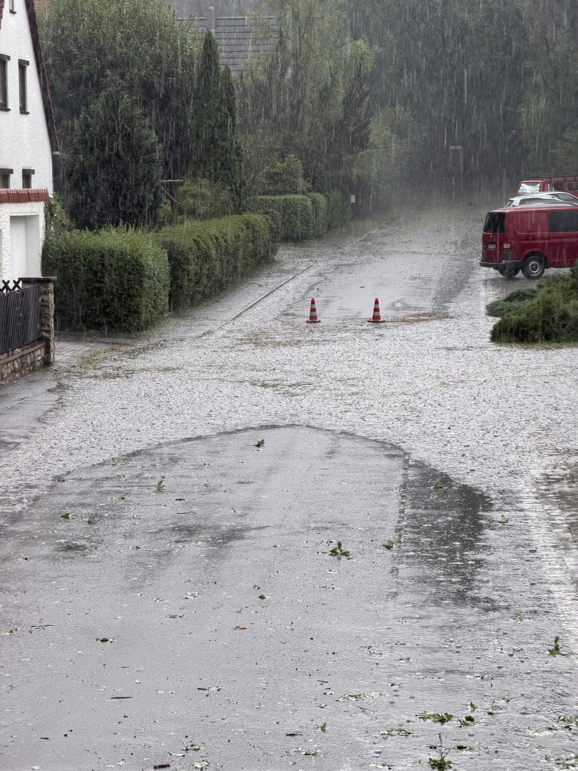 Schweres Unwetter über Rückersdorf Schweres Unwetter über Rückersdorf
